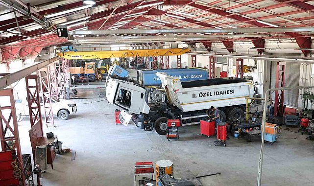Elazığ'da makina ikmal atölyelerinde yoğun yaz mesaisi