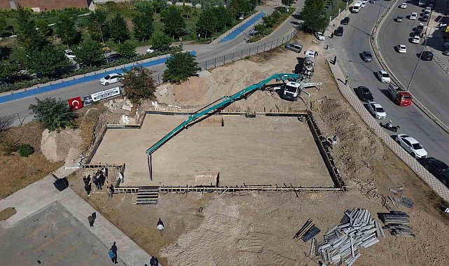 Elazığ'da şehir hastanesi yerleşkesinde cami temeli atıldı