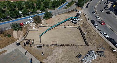 Elazığ'da şehir hastanesi yerleşkesinde cami temeli atıldı