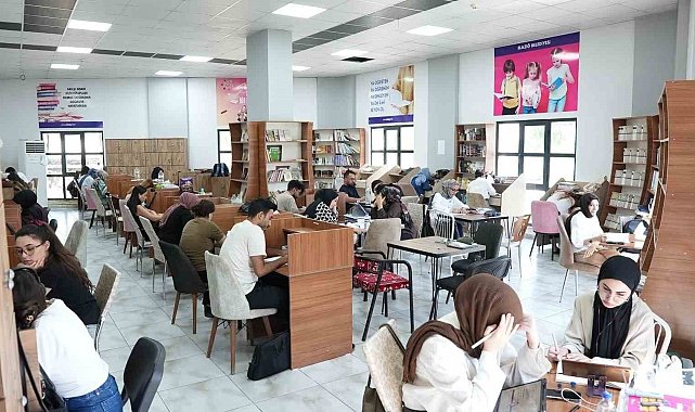 Elazığ'da yılın ilk 6 ayında, 35 bin öğrenci kütüphanelerde ders çalıştı