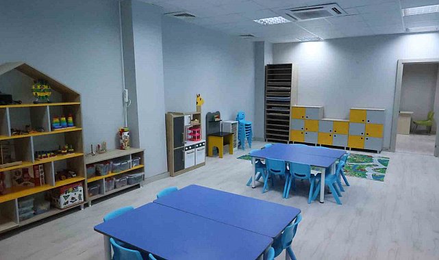 Elmalı kreş ve gündüz bakımevi açıldı