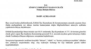 Erfelek'te kaymakam ile koruması arasındaki tartışmaya soruşturma