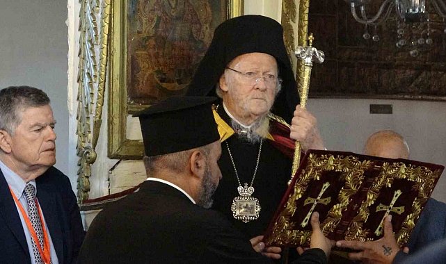 Fener Rum Patriği Bartholomeos, Gökçeada'da ayin yönetti
