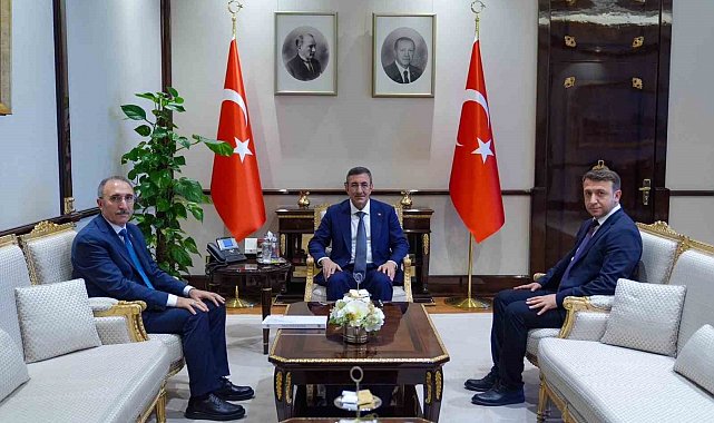 FÜ Rektörü Göktaş, Cumhurbaşkanı Yardımcısı Yılmaz'ı ziyaret etti