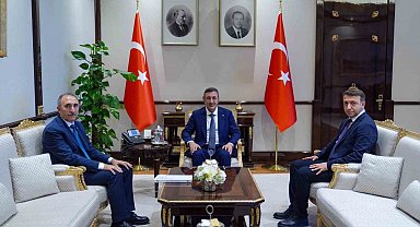 FÜ Rektörü Göktaş, Cumhurbaşkanı Yardımcısı Yılmaz'ı ziyaret etti