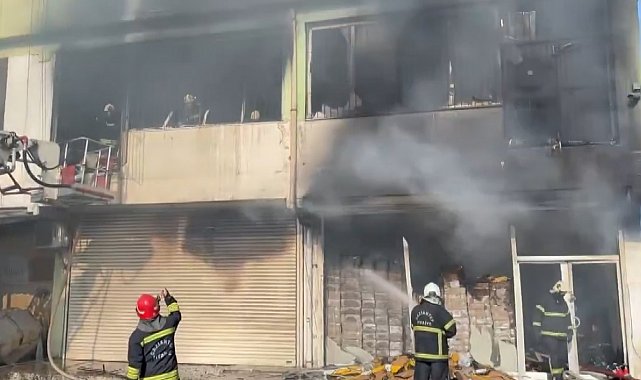 Gaziantep'te korkutan iş yeri yangını