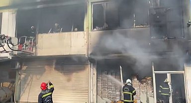 Gaziantep'te korkutan iş yeri yangını