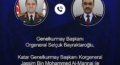 Genelkurmay Başkanı Orgeneral Bayraktaroğlu, Katarlı mevkidaşı Al-Mannai ile görüştü