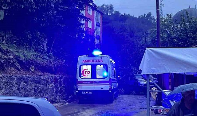 Giresun'da sağanak yağış etkili oldu