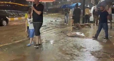 Giresun'da şiddetli yağışlar sonrası derelerin su seviyesi yükseldi