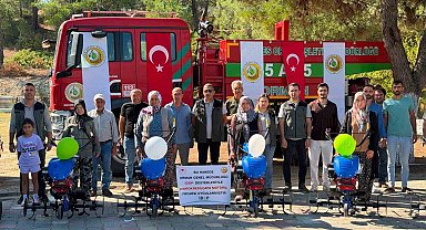 Gördes'te kadın üreticilere yüzde 100 hibeli çapa motoru desteği