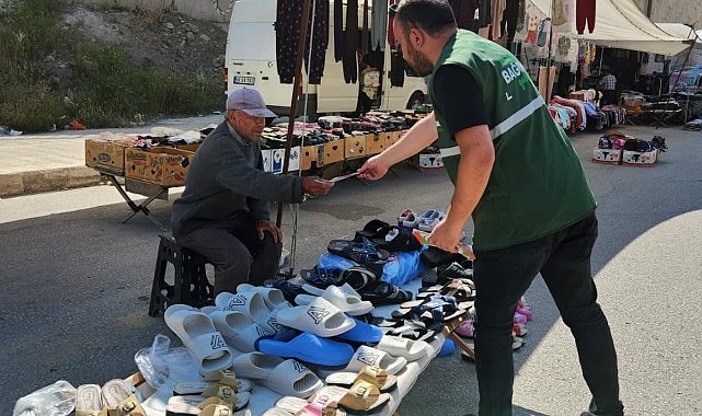 Halk pazarında bağımlılıklara karşı farkındalık çalışması