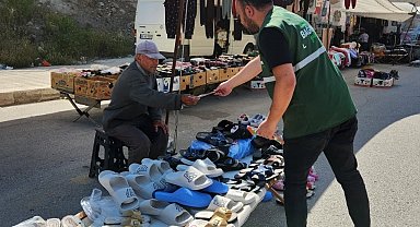 Halk pazarında bağımlılıklara karşı farkındalık çalışması