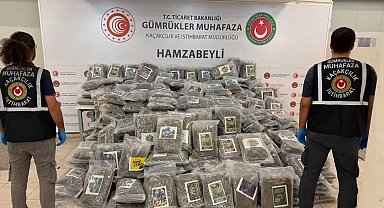Hamzabeyli'de 287 kilo 910 gram esrar ele geçirildi