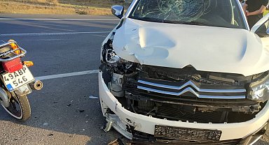 Hasköy-Korkut yolunda feci kaza: Motosiklet sürücüsü ağır yaralandı