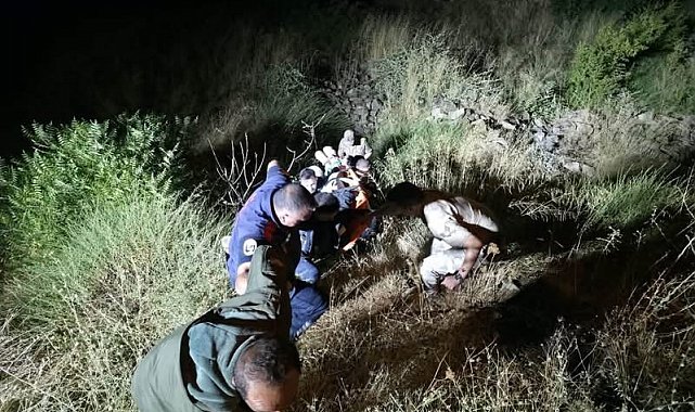 Hassa'da yamaçtan düşen vatandaş kurtarıldı