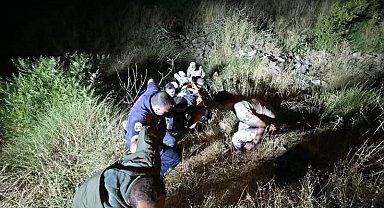 Hassa'da yamaçtan düşen vatandaş kurtarıldı