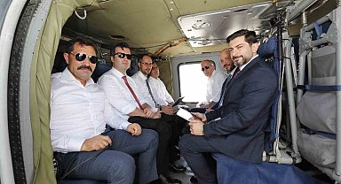 Hatay'da ihya ve inşa çalışmaları havadan incelendi