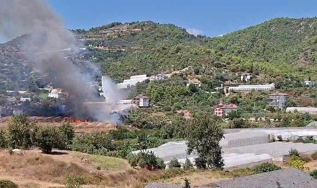Helikopter pilotunun dikkati sayesinde yangın büyümeden söndürüldü