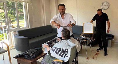 Huzurevi sakinlerinin hayır duasını aldılar