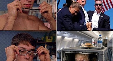 İran Trump'ın ikram aracıyla gizlice uçak değiştirmesini tiye aldı