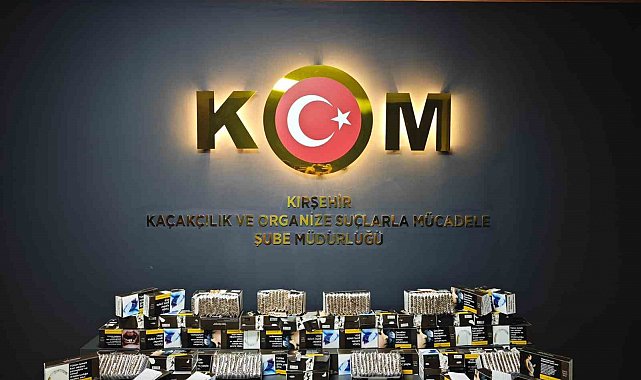 İş yerinde 15 bin 80 adet doldurulmuş makaron ele geçirildi