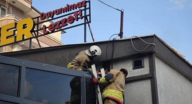 İskenderun'da dönercide çıkan yangın büyümeden kontrol altına alındı