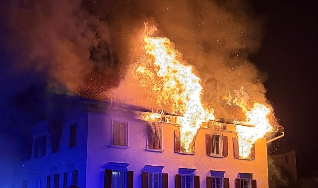 İsviçre'de restoranda yangın: 8 yaralı, 5 kayıp