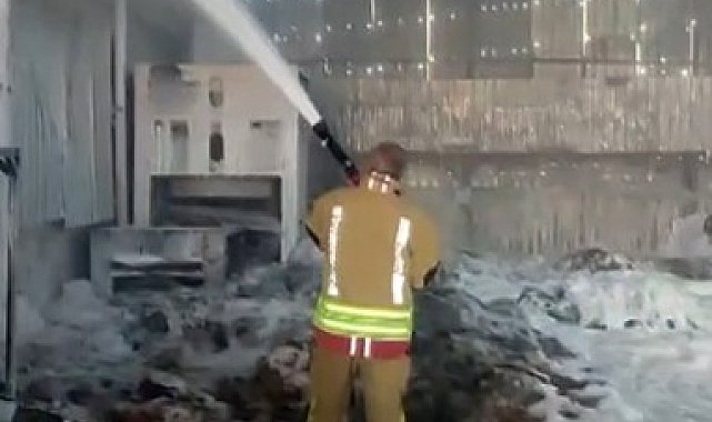 Kahramanmaraş'ta fabrika yangını