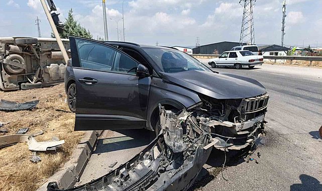 Kahramanmaraş'ta trafik kazası: 3 yaralı