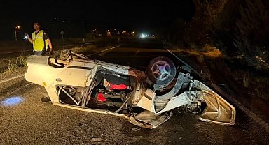 Karabük'te otomobil takla attı: 1 yaralı