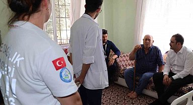 Karacasu'da evde sağlık hizmetleri vatandaşların ayağına gidiyor