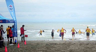 Karadeniz'in hırçın sularında Cankurtarma Sportif Deniz Türkiye Şampiyonası