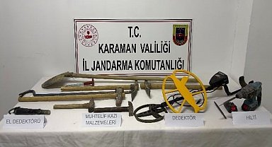 Karaman'da tarihi eser ve uyuşturucu ele geçirildi: Aranan 7 kişi tutuklandı