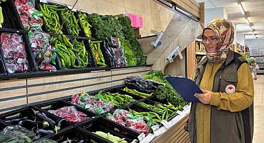 Karapınar'da marketlerde tarımsal ürün fiyatları denetlendi