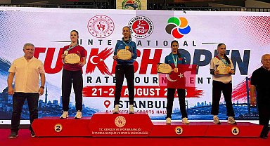 Karateci Naz Kayadere'den altın madalya
