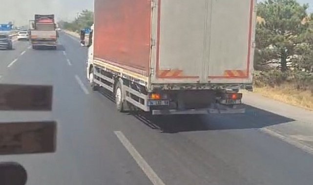 Karayolundaki otluk alanda çıkan yangın ormana sıçramadan söndürüldü
