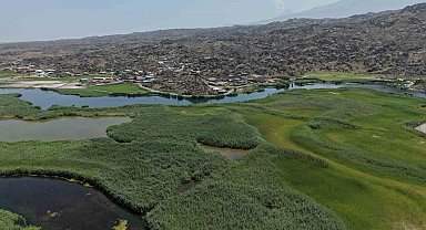 Kartpostallık Karasu sazlığı havadan görüntülendi