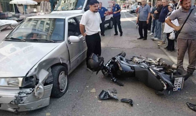 Kask, 17 yaşındaki motosikletliyi ölümden kurtardı