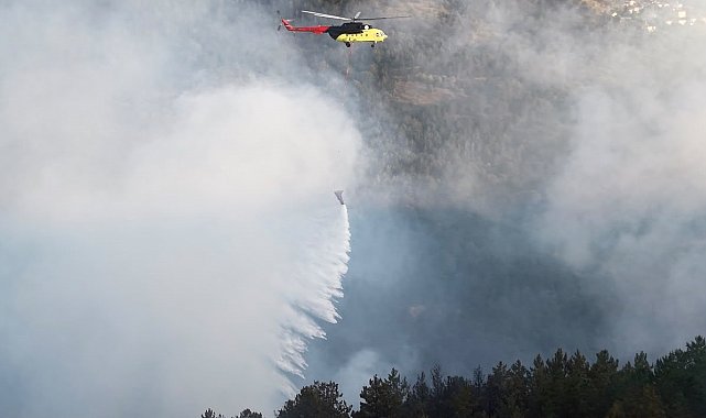 Kastamonu'da çıkan orman yangınına ekiplerin müdahalesi sürüyor