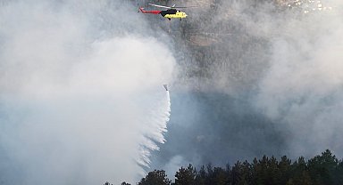 Kastamonu'da çıkan orman yangınına ekiplerin müdahalesi sürüyor