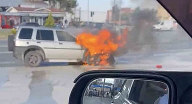 Kastamonu'da cipte çıkan yangını itfaiye söndürdü