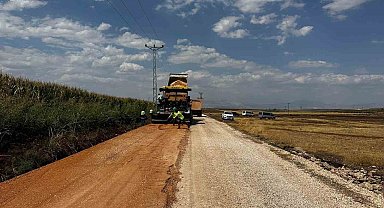 Kaymakam Aslan, asfalt çalışmasını inceledi