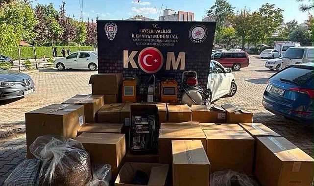 Kayseri'de 270 bin makaron ele geçirildi: 1 gözaltı