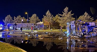 Kayseri'deki kazada faciadan dönüldü