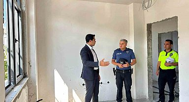 Kemah'ta İlçe Emniyet Amirliği hizmet binası inşaatı sürüyor