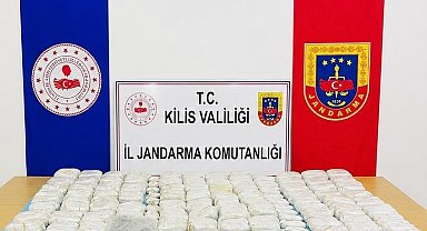 Kilis'te 90,5 kilo uyuşturucu ele geçirildi