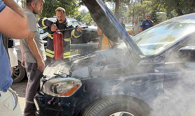 Kırklareli'nde otomobilden yükselen dumanlar paniğe sebep oldu