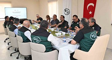 Kırklartepe Barajı sulama inşaatı şantiyesinde toplantı