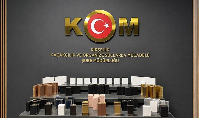 Kırşehir'de kaçak parfüm ve elektronik ürün ele geçirildi